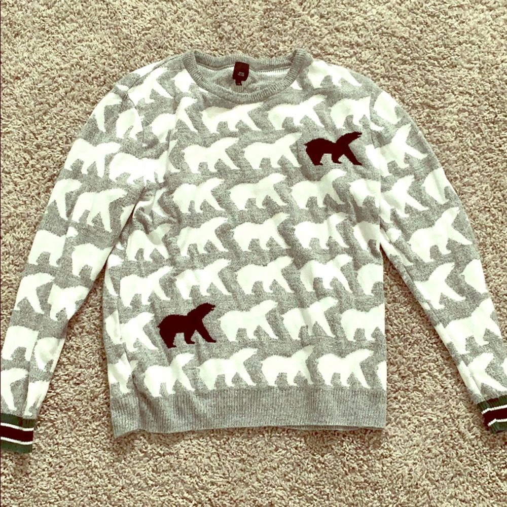 River Island polar bear knit sweater